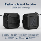 Nautica Bluetooth Portable, Waterproof, Wireless Outdoor Speaker, Bluetooth, USB Drive, 15-Hour Playtime (Black/Black)