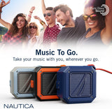 Nautica Bluetooth Portable, Waterproof, Wireless Outdoor Speaker, Bluetooth, USB Drive, 15-Hour Playtime (Black/Black)