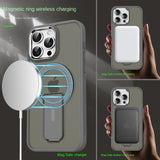 Tasshz Magsafe Magnetic Stand Invisible Support Phone Case for iPhone 15 14 13 Pro Max Plus Hard Anti-fall Matte Back Cover