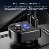 Tasshz Car Bluetooth FM Transmitter Car Mp3 Player 5V Output USB Fast Charge Electronic 12-24V