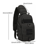 Tasshz Chest Cycling Nylon Sling Crossbody Molle Bag Shoulder Plus Men Tactical Outdoor Hiking Bag