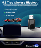 Tasshz Auto Bluetooth 5.3 FM Mini USB Sender Empfänger mit LED-Anzeige Freisprecheinrichtung Car Kit Auto Wireless Audio für FM Radio