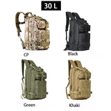 Tasshz Men Tactical Backpack Nylon 30L/50L 3P Softback Outdoor Rucksack Hiking Camping Hunting Bags