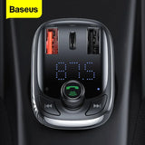 Tasshz FM Transmitter Car Bluetooth 5.0 Car Kit MP3 Player 5A Fast Charging