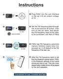 Tasshz Auto Bluetooth 5.3 FM Mini USB Sender Empfänger mit LED-Anzeige Freisprecheinrichtung Car Kit Auto Wireless Audio für FM Radio