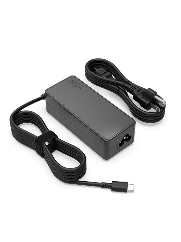 Tasshz 65 W USB-C-Laptop-Ladegerät, Netzteil für Lenovo ThinkPad, Hp, Chromebook, Yoga, Dell, ASUS, Acer, Typ-C-Schnellnetzteil