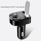 Tasshz Car Bluetooth FM Transmitter Car Mp3 Player 5V Output USB Fast Charge Electronic 12-24V