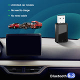 Tasshz Auto Bluetooth 5.3 FM Mini USB Sender Empfänger mit LED-Anzeige Freisprecheinrichtung Car Kit Auto Wireless Audio für FM Radio