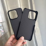 Tasshz carbon fiber case for iPhone 16 15 14 13 Pro max carbon fiber lens protection