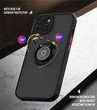 Tasshz Magnetic Ring Matte Case For iPhone 15 13 14 Pro Max Plus Shockproof Armor Cover For iPhone