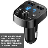 Tasshz Car Bluetooth FM Transmitter Car Mp3 Player 5V Output USB Fast Charge Electronic 12-24V