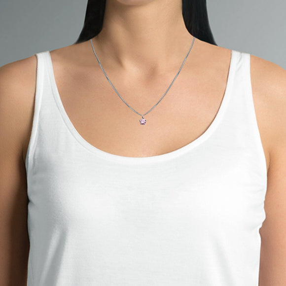 Tasshz 1.5 Carat (7.3mm) CZ Women Classic Solitaire Necklace | Pendant Necklaces for Women