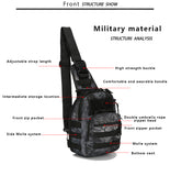 TASSHZ Hiking Trekking Backpack Sports Climbing Shoulder Bags Tactical Camping Hunting Daypack Fishing Outdoor Military Shoulder Bag